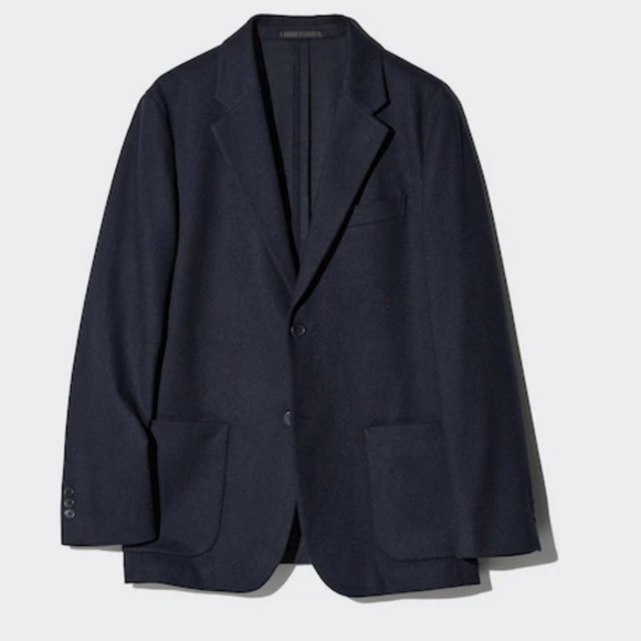 Uniqlo Men's Dark Blue Blazer - Picture 2 of 6